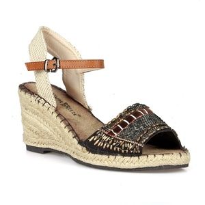 Nomad-02 Peep Toe Women's Espadrille Wedge